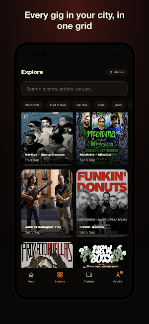 MadGigz: Gig & Concert Tickets Screenshot 1
