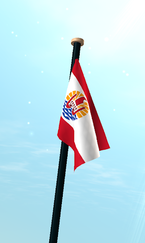 French Polynesia Flag 3D Screenshot 2