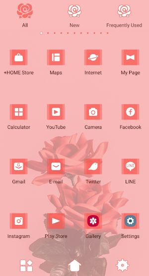 Blooming Roses Theme +HOME Screenshot 2