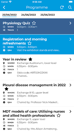 British Thoracic Society Screenshot 1