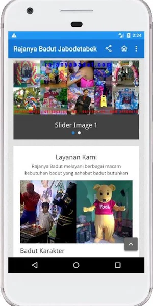 Rajanya badut Web Apps Screenshot 2