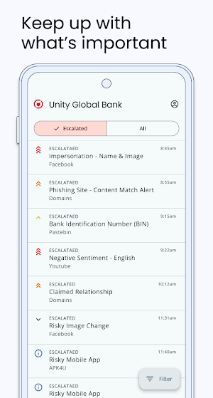 ZeroFox Alerts Screenshot 0