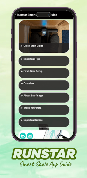 Runstar Smart Scale app Guide Screenshot 1