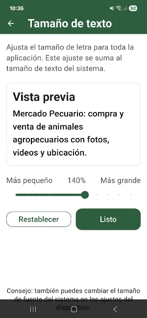 Mercado Pecuario Screenshot 2