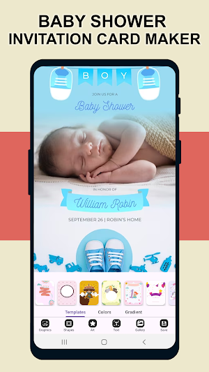 Baby Shower Invitation Card Screenshot 1