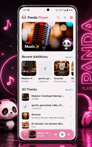 Panda Music Player-MP3 Player Screenshot 1