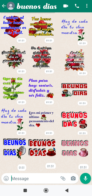 Pegatinas de buenos dias Screenshot 2