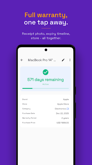 WarrantyVault: Receipt Tracker Screenshot 2