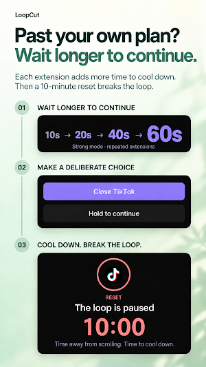 LoopCut: Screen Time & Focus Screenshot 2
