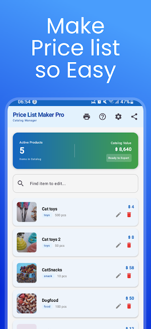 Price List Maker Pro Screenshot 0