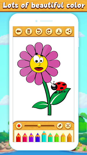 Flower Coloring Book & Drawing Book Screenshot 3