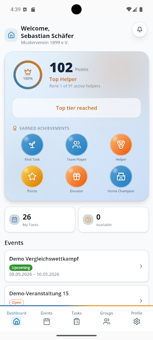 Vereinspunkt Screenshot 1