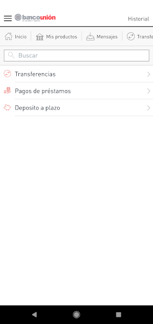 Banco Unión en Línea Screenshot 1