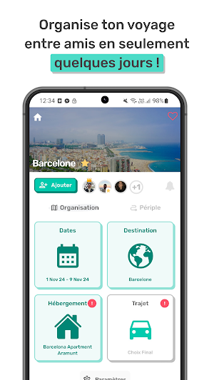 SmarTrips - Voyage entre amis Screenshot 0