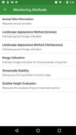 Rangeland Health Monitoring Screenshot 1