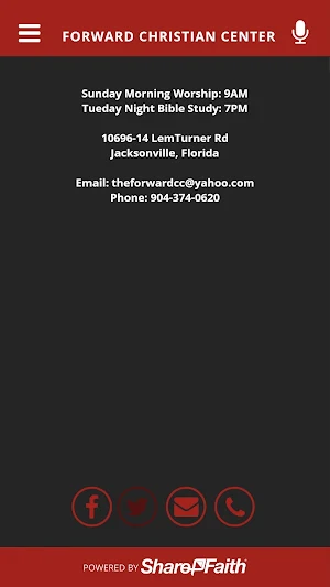 FORWARD CHRISTIAN CENTER Screenshot 1