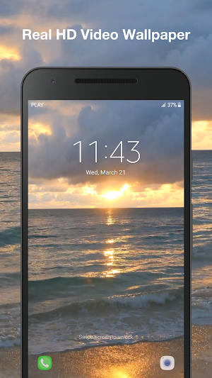 Sunset Beach Live Wallpaper Screenshot 2
