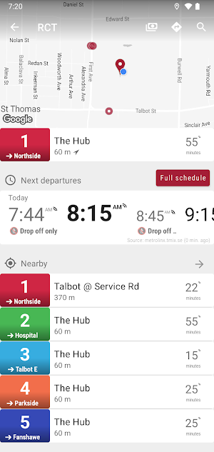 St. Thomas RCT Bus - MonTrans… Screenshot 1
