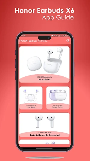 HONOR Earbuds X6 App Guide Screenshot 0