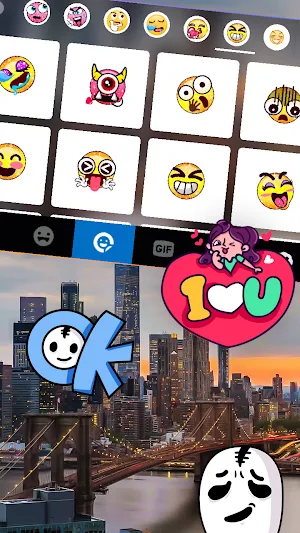 NYC Landscape Keyboard Background Screenshot 2