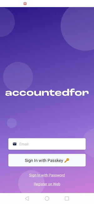 accountedfor Screenshot 0