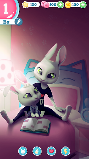 Bu the Baby Bunny - Cute pet care game Screenshot 3