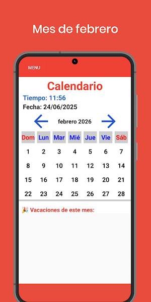 Spain Calendar 2026 - Holidays Screenshot 1