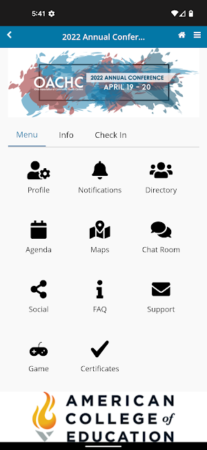 OACHC Conference Screenshot 0