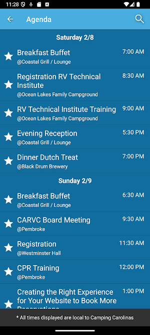 Camping Carolinas Screenshot 1