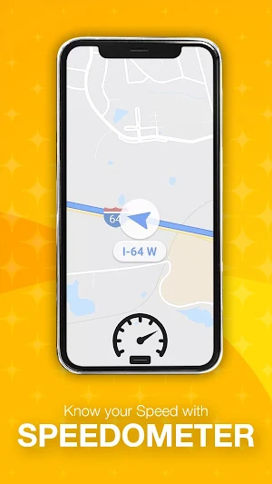 GPS Location & Speedometer App Screenshot 1