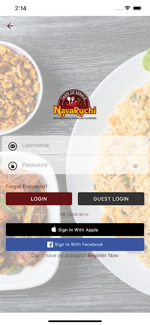 NavaRuchi Restaurant Screenshot 2