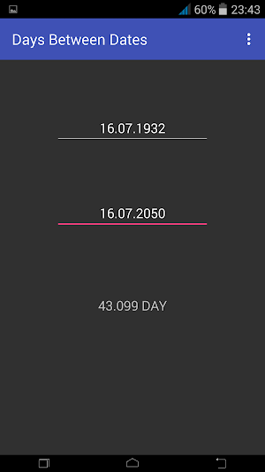 Days Between Dates Screenshot 3