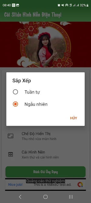 Cài Slide Ảnh Làm Hình Nền ĐT Screenshot 1