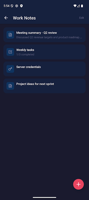 Voice Writer - Secure Notes Screenshot 2