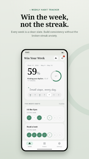 Win Your Week – Habit Tracker Screenshot 1