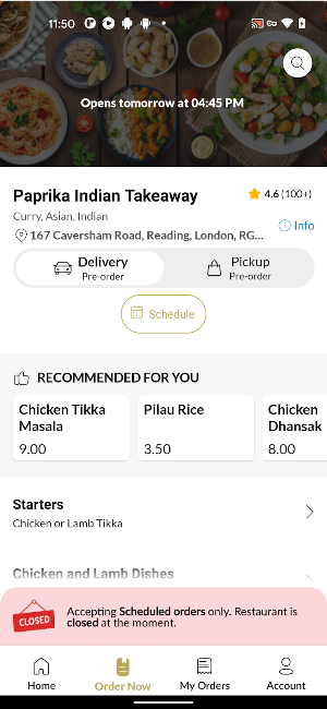 Paprika Indian Takeaway Screenshot 2