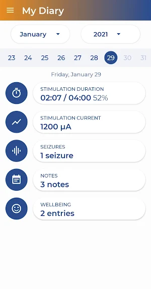 tVNS Patient Screenshot 2
