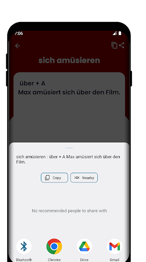 Verben mit Präpositionen Screenshot 3