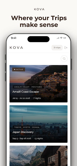 Kova Travel Screenshot 0