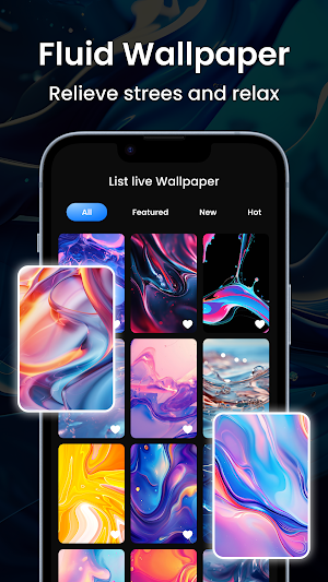 Magic Fluid Live Wallpapers 5D Screenshot 2