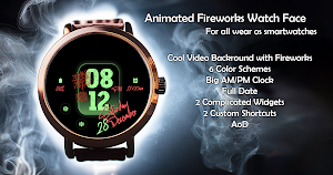 Animated Fireworks Watch Face Screenshot 3
