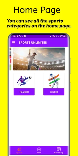 Sports Unlimited - Sports App Screenshot 0