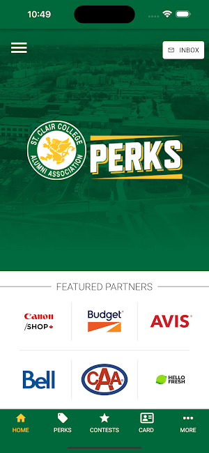 St. Clair College Alumni Perks Screenshot 0