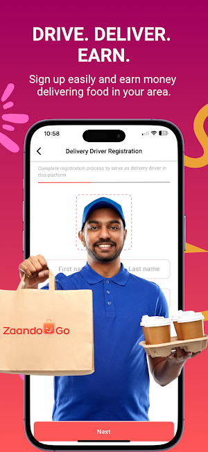 Zaando Go: Drive & Deliver Screenshot 0