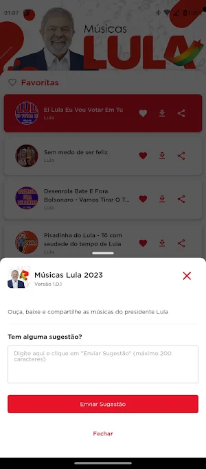 Músicas Lula 2023 Screenshot 3