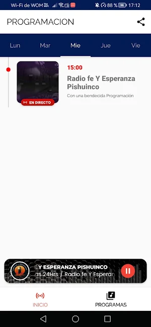 Radio fe Y Esperanza Pishuinco Screenshot 3