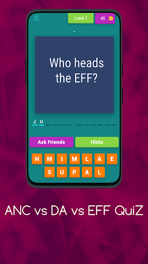 ANC VS DA VS EFF QUIZ Screenshot 3