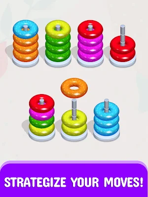 Hoop Stack Sort - Color Sort Puzzle Screenshot 0