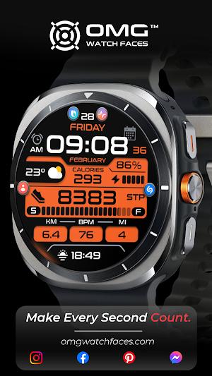 OMG 193 Digital Watch Face Screenshot 1