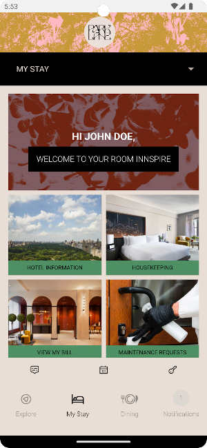 Park Lane New York Hotel App Screenshot 0